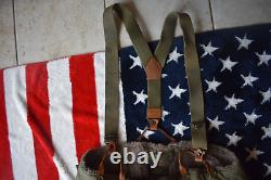 WW2 WWll US Army Air Force Type A-10 Alpaca Wool Pants Trousers 42 Suspenders