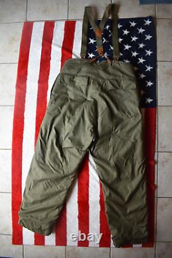 WW2 WWll US Army Air Force Type A-10 Alpaca Wool Pants Trousers 42 Suspenders