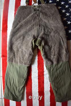 WW2 WWll US Army Air Force Type A-10 Alpaca Wool Pants Trousers 42 Suspenders