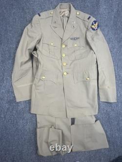 WW2 era US 1st Army Air Corps Air Force Officer's Khaki Summer Jacket Uniform