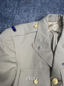 WW2 era US 1st Army Air Corps Air Force Officer's Khaki Summer Jacket Uniform