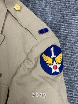 WW2 era US 1st Army Air Corps Air Force Officer's Khaki Summer Jacket Uniform