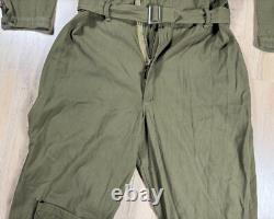 WW2 era US Army Air Corps Force Type A-4 Flight Suit Coveralls with Belt