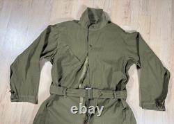 WW2 era US Army Air Corps Force Type A-4 Flight Suit Coveralls with Belt