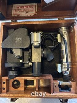 WW2 vintage Army Air Corps/USAF A-10 aerial sextant. Agfa Ansco