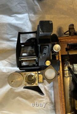 WW2 vintage Army Air Corps/USAF A-10 aerial sextant. Agfa Ansco