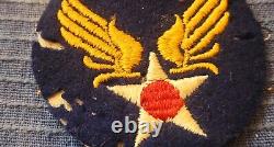 WWII 14th Army Air Force Patches Unauthorized Stripes Button Bag, Collar Discs