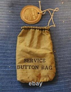 WWII 14th Army Air Force Patches Unauthorized Stripes Button Bag, Collar Discs