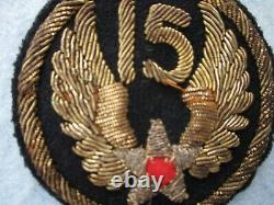 WWII 15th Army Air Forces Patch Bullion Italy Theater Made Ploesti Raid AAF WWII