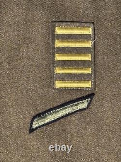 WWII 1942 Named US Army Air Forces Service Coat 38R Wool Serge 13th AAF Corporal
