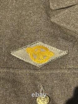 WWII 1942 Named US Army Air Forces Service Coat 38R Wool Serge 13th AAF Corporal