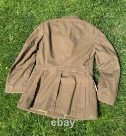 WWII 1942 Named US Army Air Forces Service Coat 38R Wool Serge 13th AAF Corporal