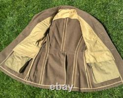 WWII 1942 Named US Army Air Forces Service Coat 38R Wool Serge 13th AAF Corporal