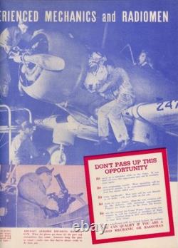 WWII 1942 Recruitment Brochure Poster ARMY AIR FORCES VG Large 18 x 24 COLOR