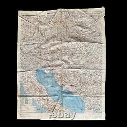 WWII 1943 Italy Mediterranean Theater U. S. Army Air Force Bomber Bailout Map