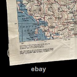 WWII 1943 Italy Mediterranean Theater U. S. Army Air Force Bomber Bailout Map