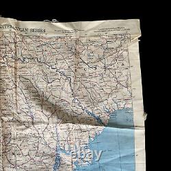 WWII 1943 Italy Mediterranean Theater U. S. Army Air Force Bomber Bailout Map