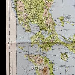 WWII 1944 Philippines Manila Bay U. S. Army Air Force Pacific Theater Combat Map