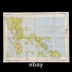 WWII 1944 Philippines Manila U. S. Army Air Force Pacific Combat Navigation Map