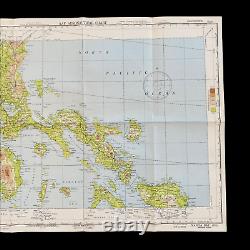 WWII 1944 Philippines Manila U. S. Army Air Force Pacific Combat Navigation Map