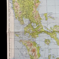 WWII 1944 Philippines Manila U. S. Army Air Force Pacific Combat Navigation Map