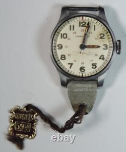 WWII 1944 Pilot US Army Air Corps Longines 12L Red 24H Dial Wristwatch W G3D
