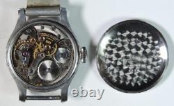 WWII 1944 Pilot US Army Air Corps Longines 12L Red 24H Dial Wristwatch W G3D