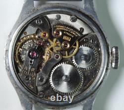 WWII 1944 Pilot US Army Air Corps Longines 12L Red 24H Dial Wristwatch W G3D