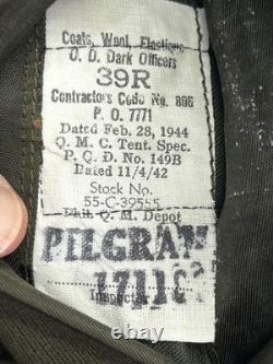 WWII 1944 US Army Air Force Chief Warrant Officer Dress Jacket Named