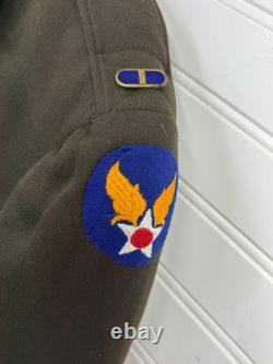 WWII 1944 US Army Air Force Chief Warrant Officer Dress Jacket Named