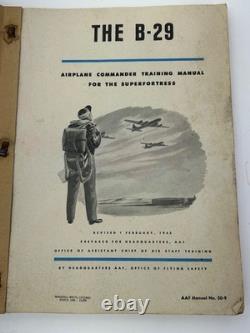 WWII 1945 US Army Air Force B-29 Superfortress Aircraft Flight Book
