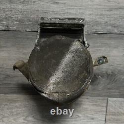 WWII 2 Hand Crank Air Raid Siren Alarm + Cover Federal Electric Military Army