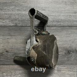 WWII 2 Hand Crank Air Raid Siren Alarm + Cover Federal Electric Military Army