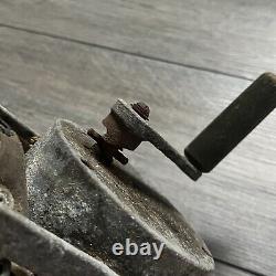 WWII 2 Hand Crank Air Raid Siren Alarm + Cover Federal Electric Military Army