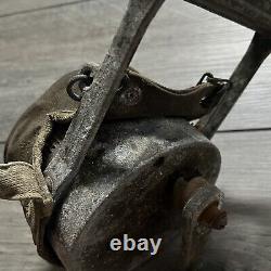 WWII 2 Hand Crank Air Raid Siren Alarm + Cover Federal Electric Military Army