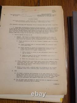 WWII/2 US Army Air Corps Pilots Information File named to Col. J. L. Whitney. S3