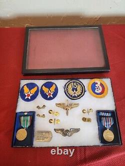 WWII 3rd/15th Army Air Corps Insignia, Medals And Patch Grouping ID'ed