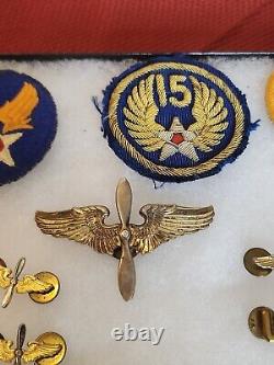 WWII 3rd/15th Army Air Corps Insignia, Medals And Patch Grouping ID'ed