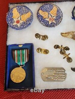 WWII 3rd/15th Army Air Corps Insignia, Medals And Patch Grouping ID'ed