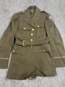 WWII 4th Army Air Force Officer Uniform 4-Pocket Tunic Dated 1944 36 R