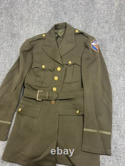 WWII 4th Army Air Force Officer Uniform 4-Pocket Tunic Dated 1944 36 R