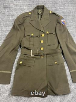 WWII 4th Army Air Force Officer Uniform 4-Pocket Tunic Dated 1944 36 R