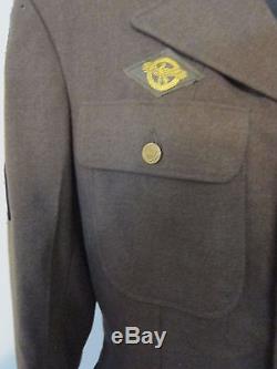 WWII 5th Air Force Pacific Theater Army Air Corps Sergeant Uniform Jacket 38L