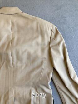 WWII 9th Army Air Corps of Engineers Officer Jacket Tropical Khaki Essayons 38R