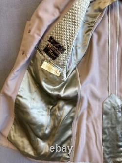 WWII 9th Army Air Corps of Engineers Officer Jacket Tropical Khaki Essayons 38R