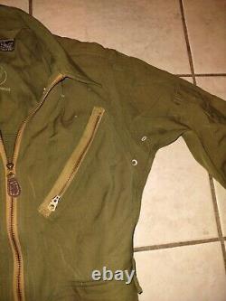 WWII AAF Olive Drab Army Air Force Type L-1 Flight Suit size small regular