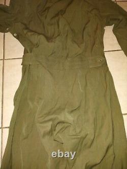 WWII AAF Olive Drab Army Air Force Type L-1 Flight Suit size small regular