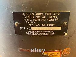 WWII A. F. (Air Force) US Army Compass Type D-12 / PART NO 1832-1-A