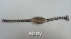 WWII Air Force Army Air Corps Sterling Gold Wings ID Bracelet