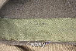 WWII Airman's Ike Jacket with15th Air Force / 5th Army Patches + ID'd Overseas Cap